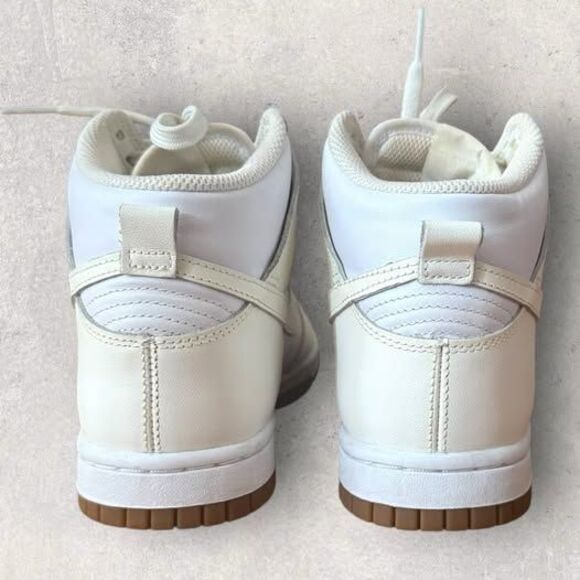 Nike Dunk High Sail Gum White Medium Brown Cream Ivory | Women’s Size 5.5 - Picture 3 of 7